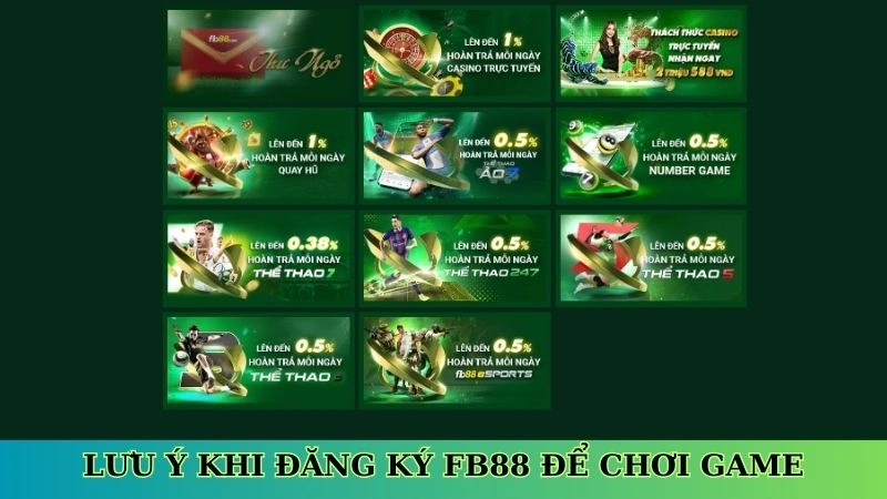 Lưu ý khi đăng ký Fb88 để chơi game Lưu ý khi đăng ký Fb88 để chơi game