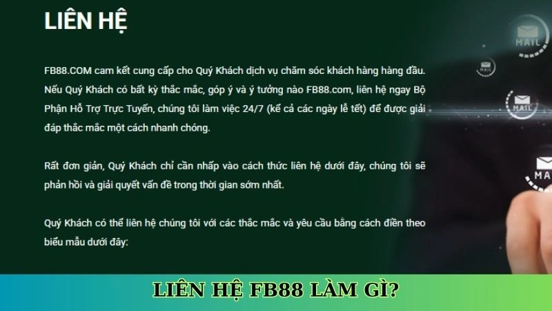 Mục đích liên hệ Fb88 Mục đích liên hệ Fb88